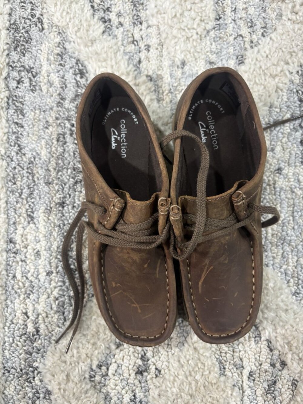 Clarks Collection by Clarks Brown Moc-Toe Lace-Up Size 5.5 M
